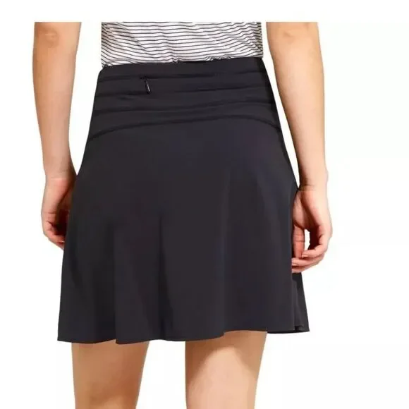 NWT New ATHLETA All Day Skort Skirt Short Combo Black 6 - Picture 5 of 9